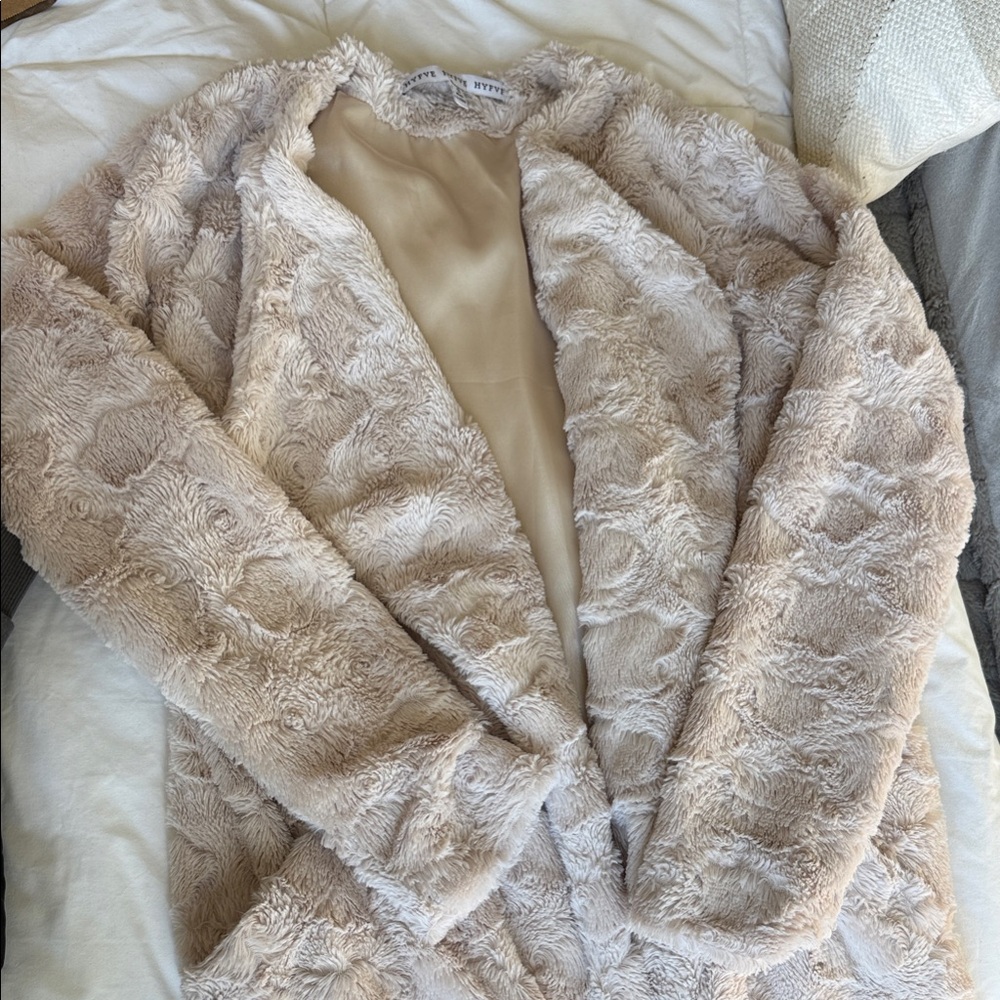 HYFVE Cream Teddy Jacket